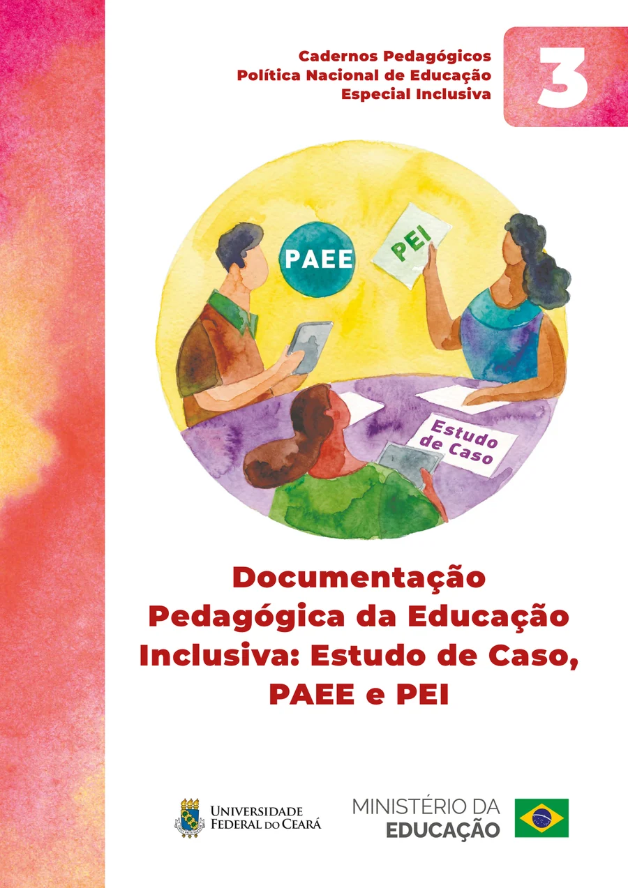 Capa do Volume 3 — Documentação Pedagógica da Educação Inclusiva: Estudo de Caso, PAEE e PEI